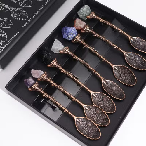 Set dark silver gemstone - set,