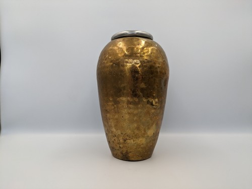 Vintage hammered real brass - hammered,
