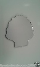 Acrylic Novelty Sea Shell Bathroom Mirror Acrylic Shatter Resistant Perspex