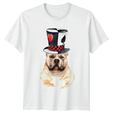 American Bully Dog In Hat Dogs