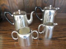 ART DECO silver 1930's LEWIS, ROSE & Co 4 piece  TEA SET SHEFFIELD 