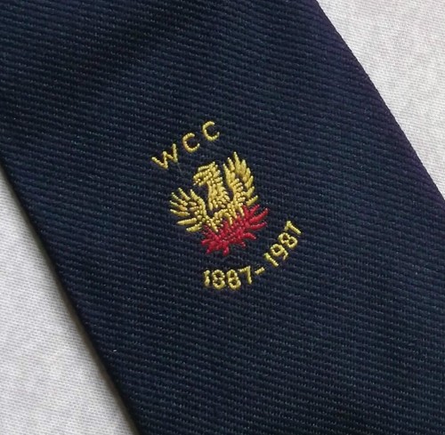 Cricket tie mens - necktie, retro