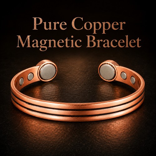 Copper magnetic bracelet - copper,