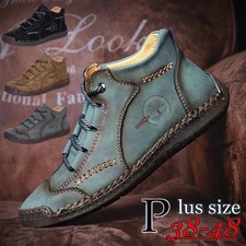 Men's Flat Leather Shoes Large