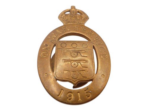 Ww1 war service 1915 lapel - war,