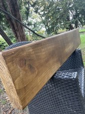  Rustic Solid Wood Oak Wax Fireplace Mantel Beam Handcrafted Log Burner lintel 8