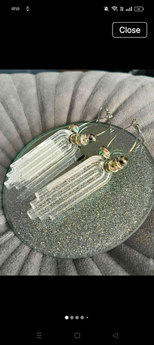 Silver colour clear - clear, glitter