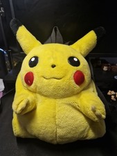 Vintage Pikachu Pokémon Plush Bag Backpack Rucksack Hasbro Nintendo Year 2000