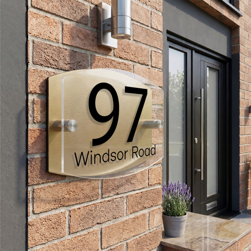House number plaques - number,