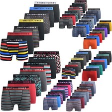 Smith & Jones 7 Pack Boxers Mens Trunks Designer Underwear Boxers Shorts Set