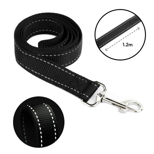 Reflective dog lead 4ft - dog,