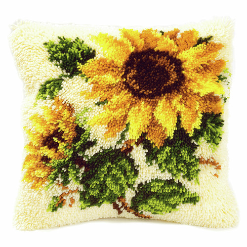 Sunflowers latch hook - sunflowers, kit