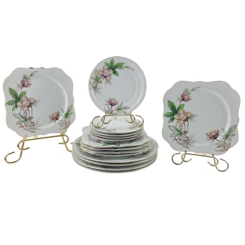 Meito china woodrose plates - meito,