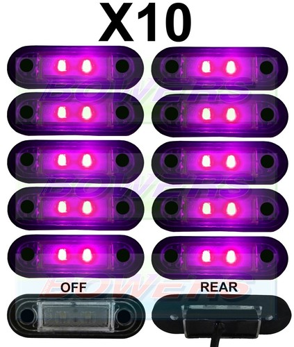 10x 12v 24v flush fit - 10x,