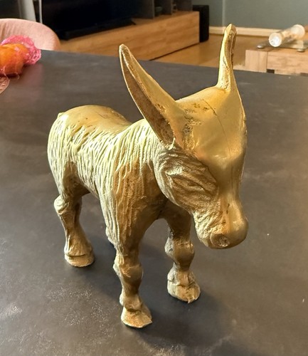 Vintage solid brass - solid, donkey