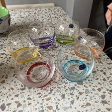 Bohemia Crystal Crazy Whisky Glasses Tumblers Set of 6 Czech Republic