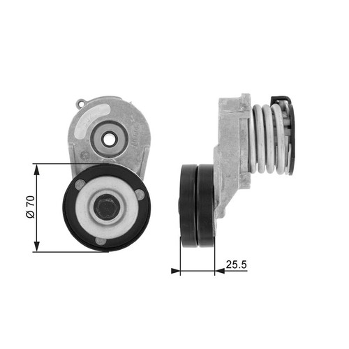 Gates auxiliary belt tensioner - auxiliary,