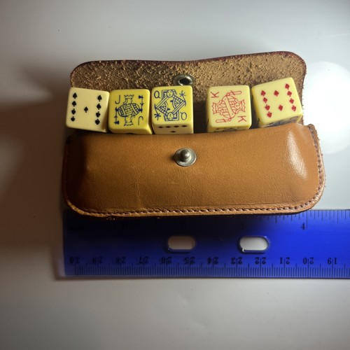 Old poker dice with original - with,