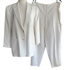 Vintage 1990s DKNY White Linen
