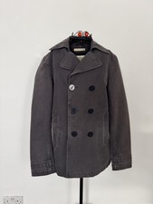 Vintage Naval Clothing Factory Men's Military Peacoat in Charcoal Size M - 38