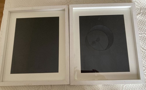 White solid picture frames - white,