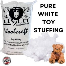 PREMIUM WOOLCRAFT Hollow Fibre Polyester Toy Filling Soft Stuffing Teddy Bear UK