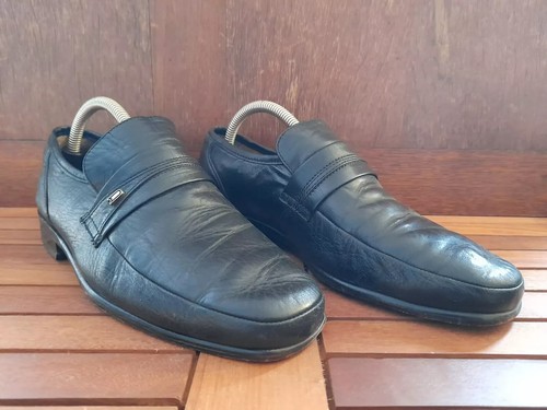 Clarks black leather - black,