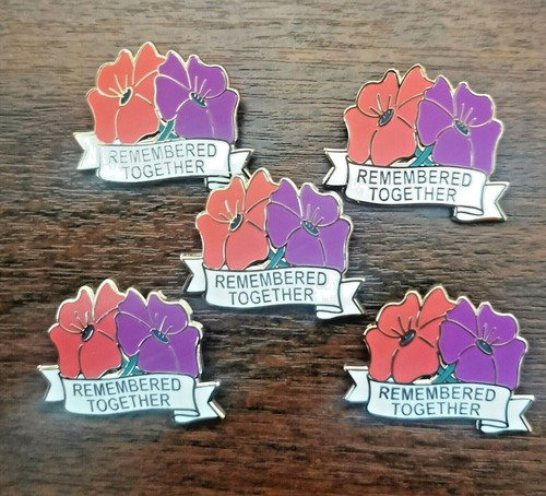Purple poppy badges - badges,