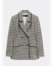 ZARA TEXTURED BLAZER WITH