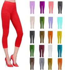 WOMEN LADIES CROPPED 3/4 CAPRI