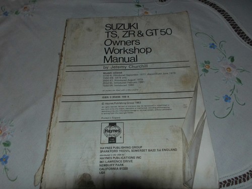 Haynes workshop manual - haynes, suzuki