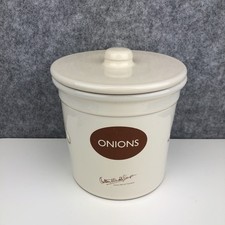 Henry Watsons Potteries Onion Keeper Storage Pot,Signed Anthony Worrall Thompson