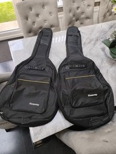 Fineway Acoustic Guitar Case Storage Padded Bag Double Strap Carry Travel Black