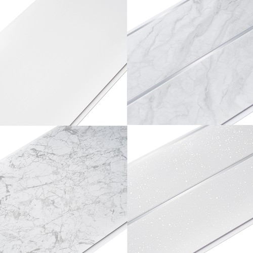 10pcs gloss pvc wall - gloss,