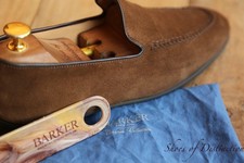 Barker Swanage Brown Suede Loafers Shoes Men's UK 7 G US 8 EU 41