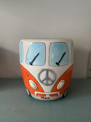 Vintage camper van stylised - camper,
