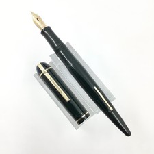 VINTAGE  EVERSHARP SKYLINE FOUNTAIN PEN ~ SCARCE MARINE GREEN 14k gold nib, VGC