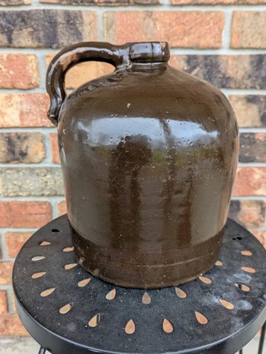 Stoneware pottery whiskey jug - whiskey,