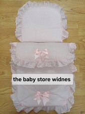 Babys  Girls  Quilt Pram Set  pushchair stroller carrycot  Colour Pink