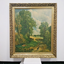 Reproduction of John Constable's The Cornfield in Ornate Wooden Frame 29" x 22"