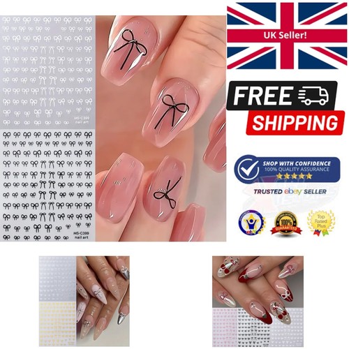 Bow stickers black white - -,