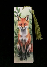 Wooden fox bookmark birthday - wooden,