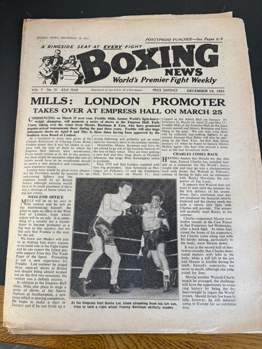 Boxing news dec 19th 1951 - news,