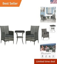 Stylish 3pc Wicker Garden