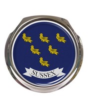 Sussex County Flag - Car Grille Badge - FREE FIXINGS