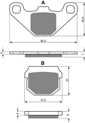 Brake disc pads goldfren - brake,
