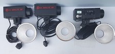 Multiblitz Minilite 200 & 1 X D-500 Studio Lighting Lights Strobe Flash x 2