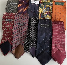 Joblot 10 Silk Ties, All Have