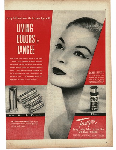 1956 tangee living colors - living,