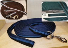 Rhinegold Cushion Web (padded) Lunge Line 8m, various colours, multi buy options